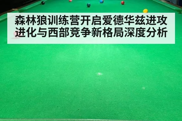 森林狼训练营开启爱德华兹进攻进化与西部竞争新格局深度分析